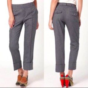 Cartonnier cropped cuffed wool trousers